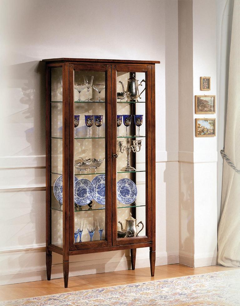 Wohnzimmer Anrichte Glas Schrank Vitrine Esszimmer Anrichte Holz Möbel