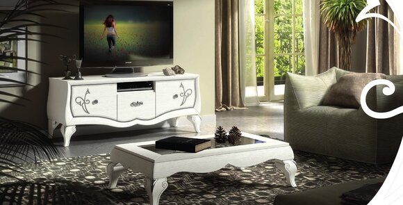 rtv Lowboard Schrank Sideboard Schrank tv Holz Modern Kommode Design Möbel