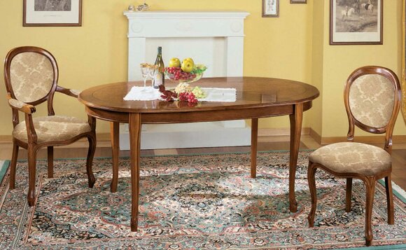 Tisch Set 2x Stuhl Esszimmerstuhl Stühle Holz Luxus Essgruppe Garnitur 3tlg Neu
