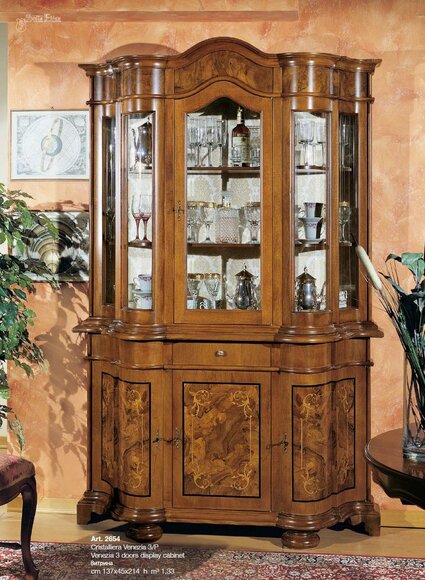 Möbel Glasschrank Vitrine Holz Vitrinen Glas Schrank Schränke Regale Italien