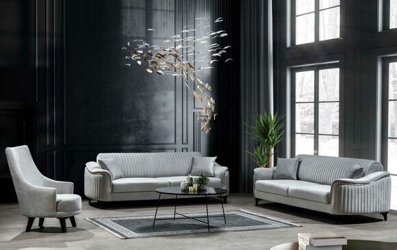 Sofagarnitur Sofa Luxus Garniur Sofas Sessel 331 Sitzer Modern 3tlg