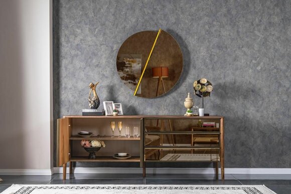 Sideboard Spiegel Kommode Schrank Designer Luxus Schränke Kommoden Modern 2tlg