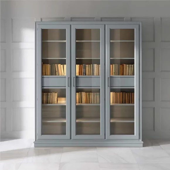 Bücherregal Bücherschrank Regal Büro Bücherregal Wohnwand Design Grau