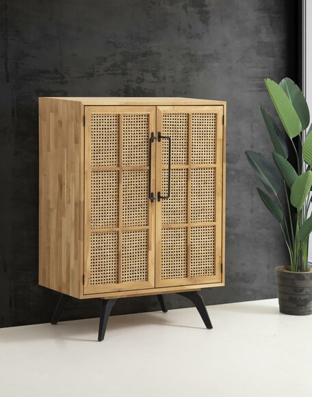 Schrank Holzschrank Schränke Büfett Holz Modern Wohnzimmer Braun