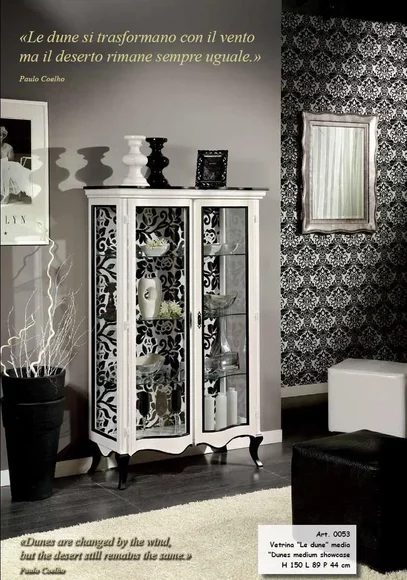 Luxus Holz Vitrine Anrichte Design Weiß Schränke Italienische Möbel