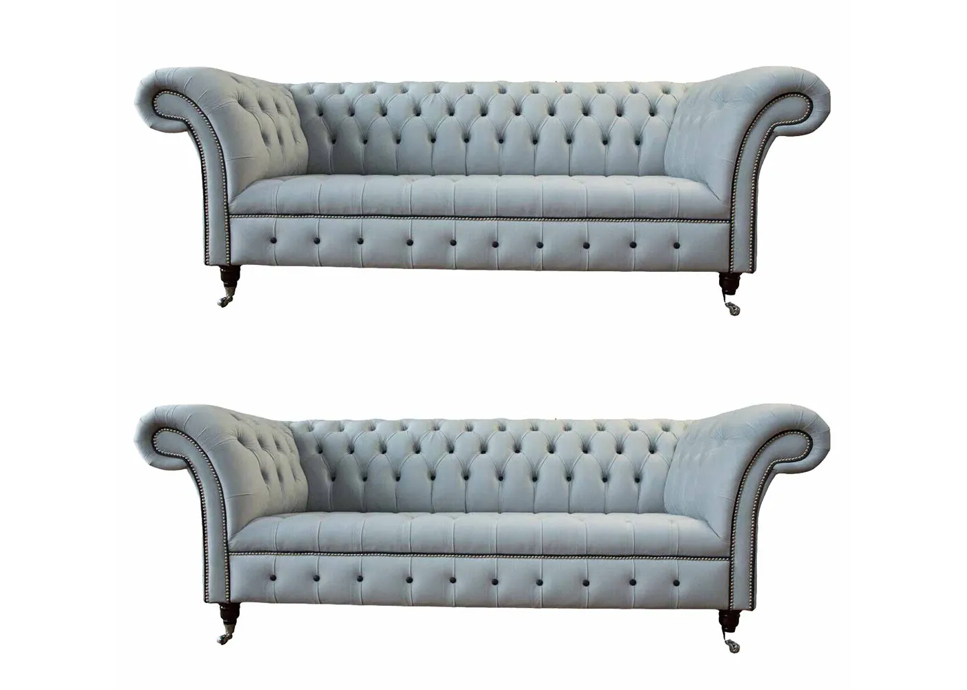 Designer Wohnzimmer Set 2x 3 Sitzer Sofas Luxus Wohnzimmer Set Möbel