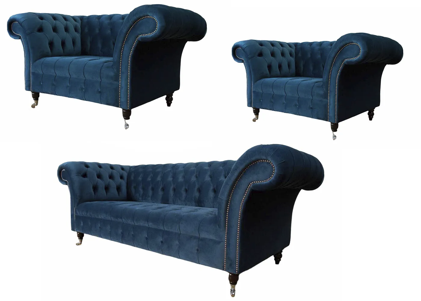 Sofa Couch Textil Polster Sitz 2+1+1 Sitzer Garnitur Design Sofas