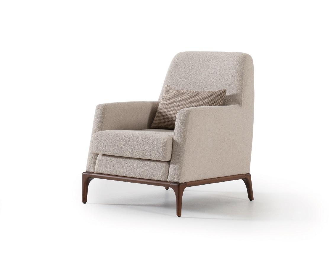 Design Sofa Sessel Couch Polster Luxus Textil Couchen 1 Sitzer grau