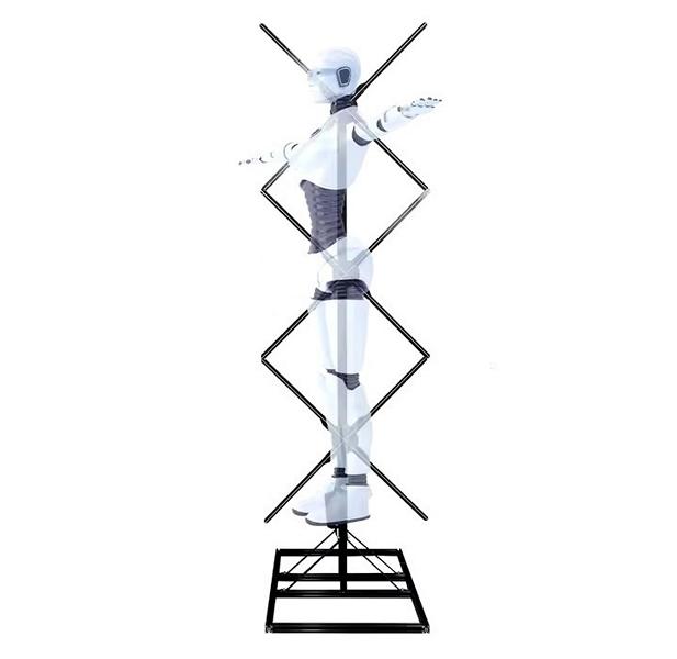 Hologramm Werbeständer 3D-Werbung Werbefigur Moderator Host Holographic