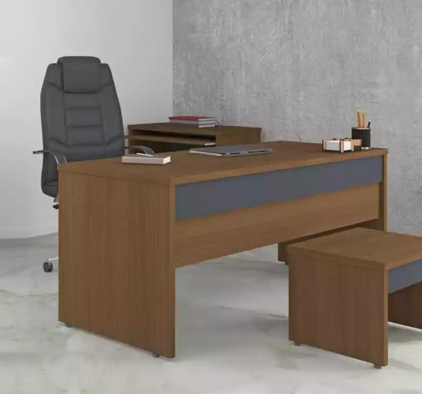 Schreibtisch Büromöbel Arbeitszimmer Holz Tisch Office Büroeinrichtung