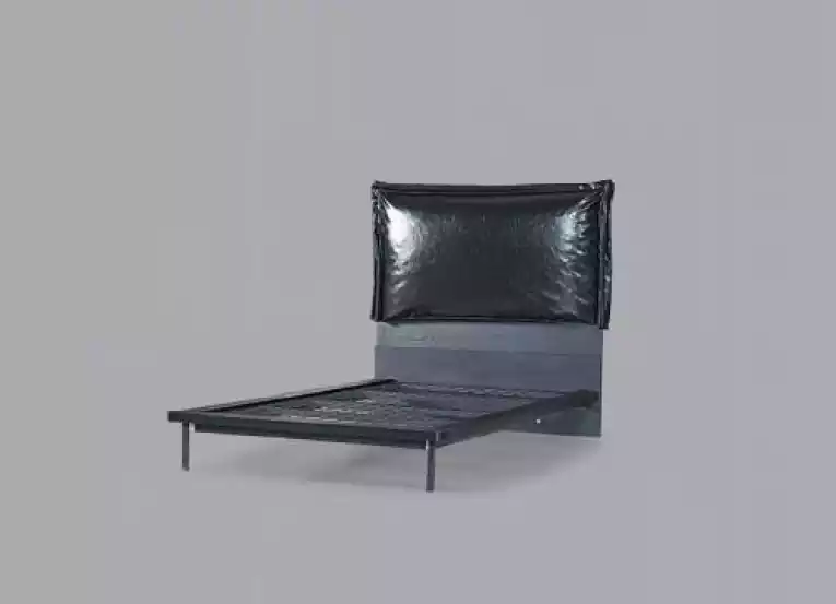 Designer Kinderbett Jugendbett Metallmöbel mit weicher 120x200cm