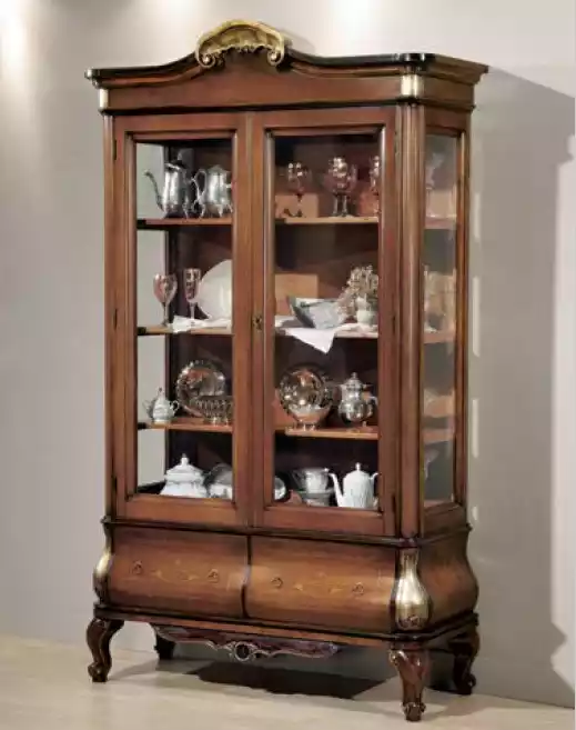 Luxus Vitrine Ausgefallene Möbel Schrank Vitrinen Glas Holz Schränke