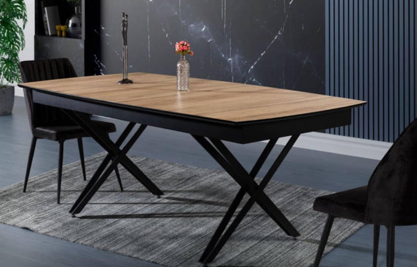 Esszimmertisch Ausziehbarer Esstisch Küchentisch Holz Braun Esszimmer