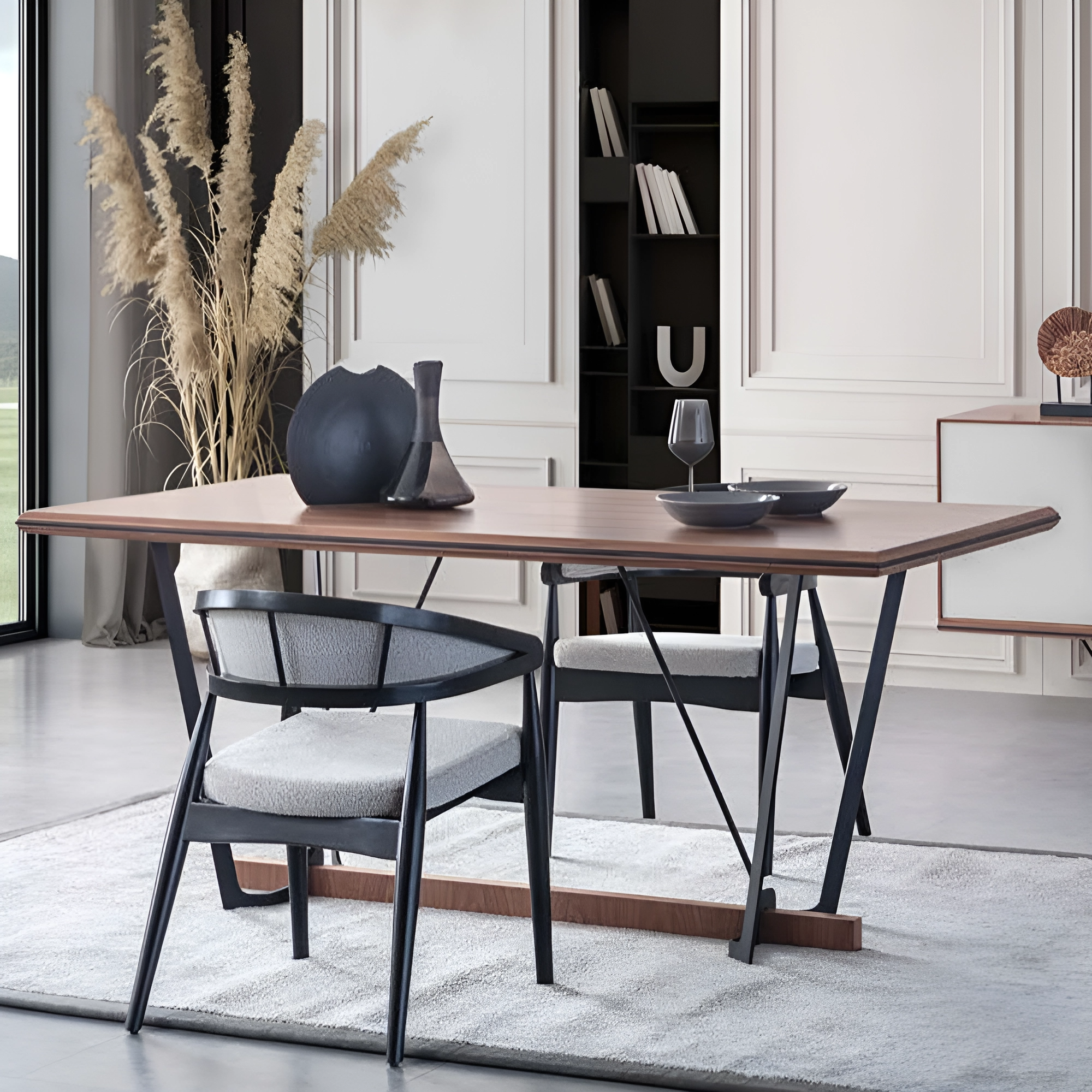 Esszimmertisch Holztisch Esstisch Tisch Esszimmer Braun Holz 180 cm