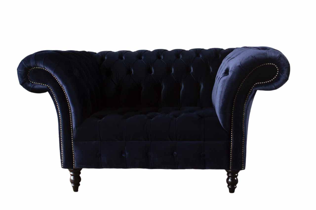 Chesterfield Sofa Couch Polster 1,5 Sitzer Sofas Klassisch Einsitzer