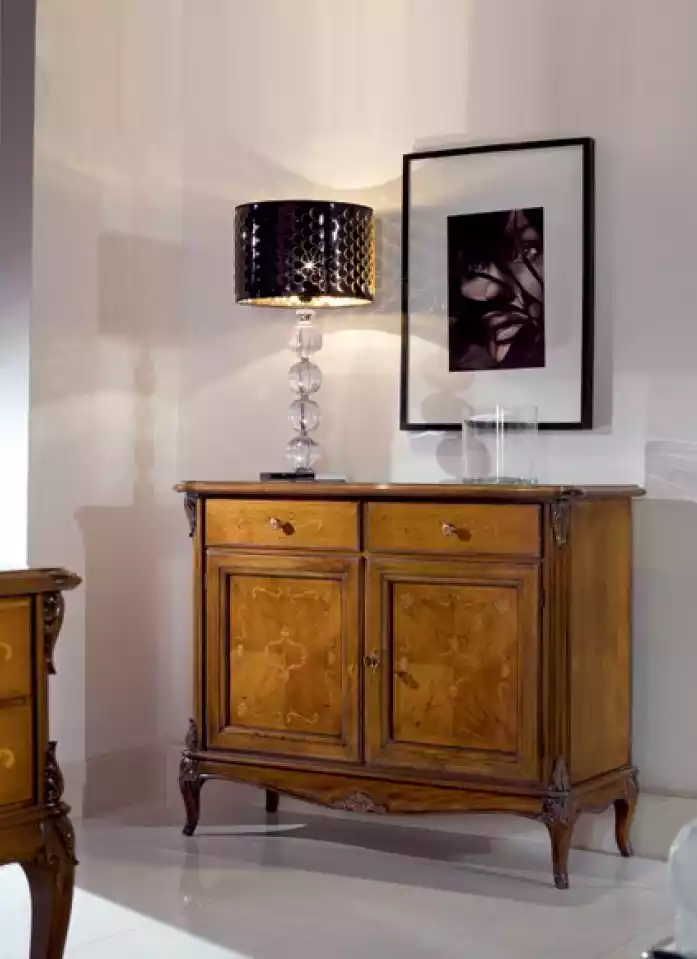Braunes Sideboard Kommode Schränke Holz Luxus Wohnzimmer Möbel Schrank