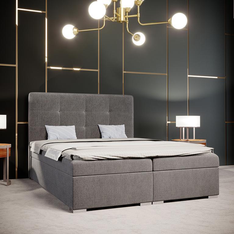 Bett Schlafzimmer Luxus Textil Möbel Polstermöbel Stil Boxspringbett