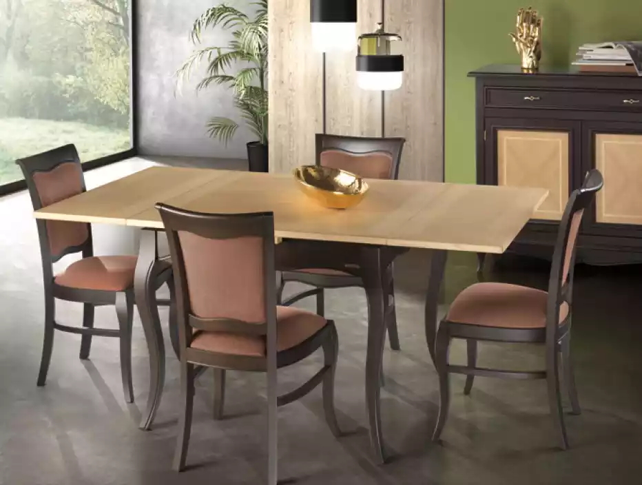 Esszimmer Set Tisch 4 Stühle Essgruppe Komplett 5 tlg. Klassischer