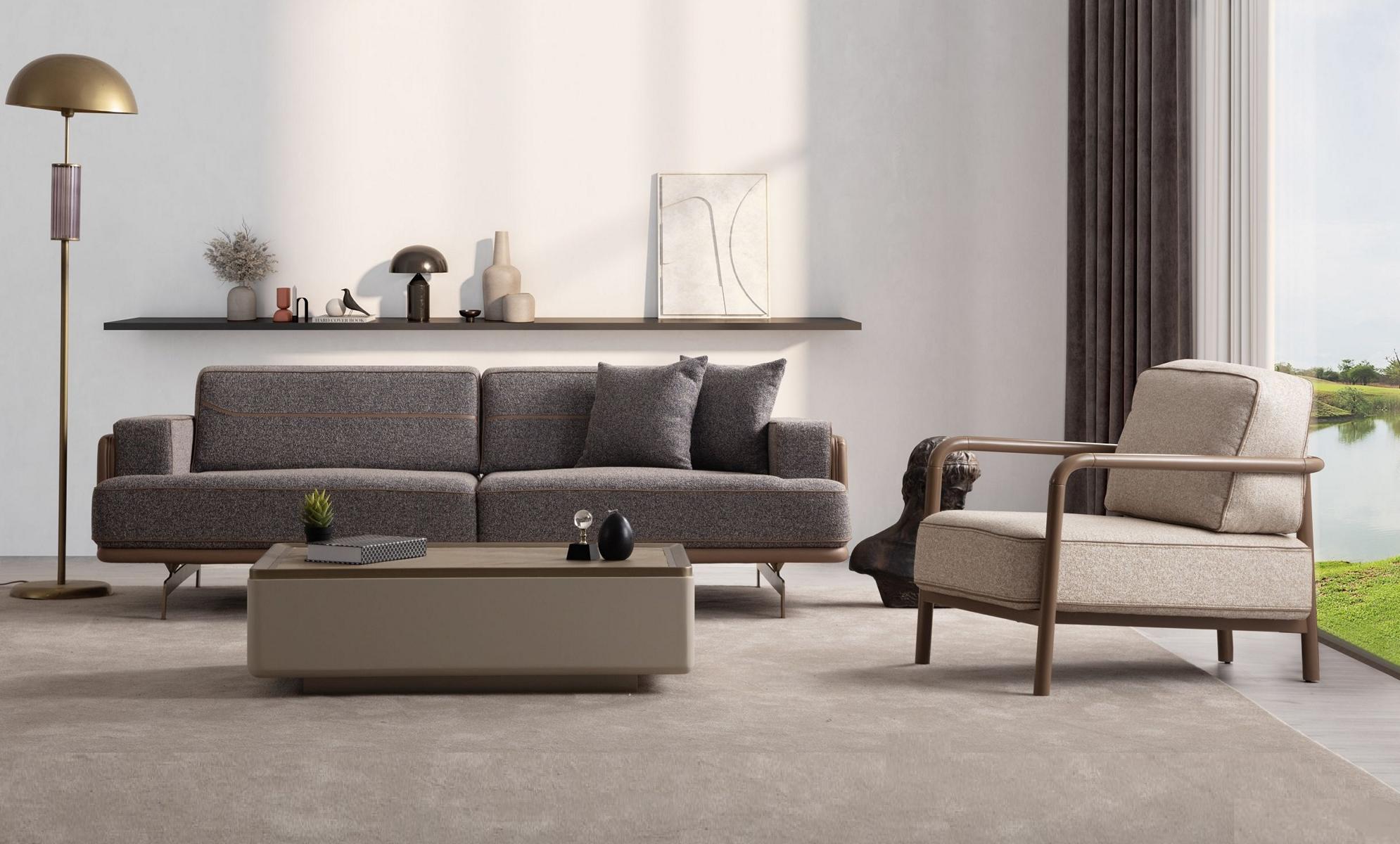 Wohnzimmer Sofa Set Designer Couch Garnitur Polster 3-Sitzer Sessel