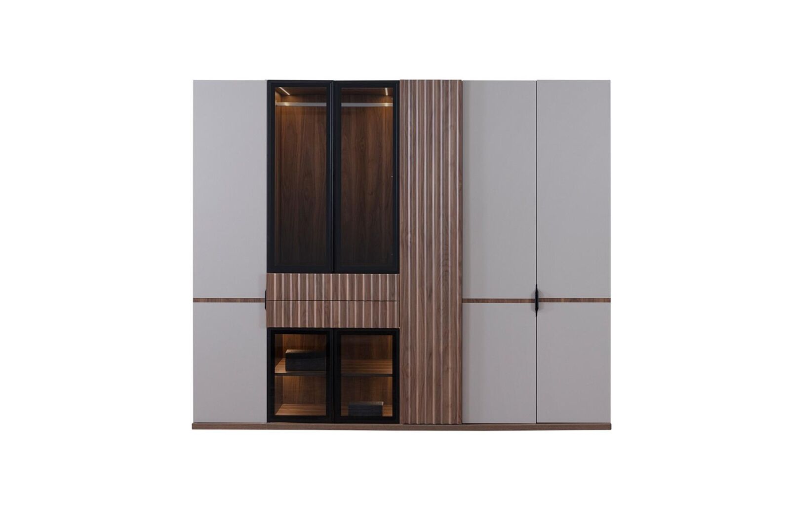 Schrank Kleiderschrank Schlafzimmer Schränke Modern Holz Luxus 260cm