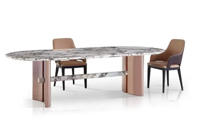 Esszimmer Möbel Edelstahl Oval Esstisch Tisch Design Tische Möbel