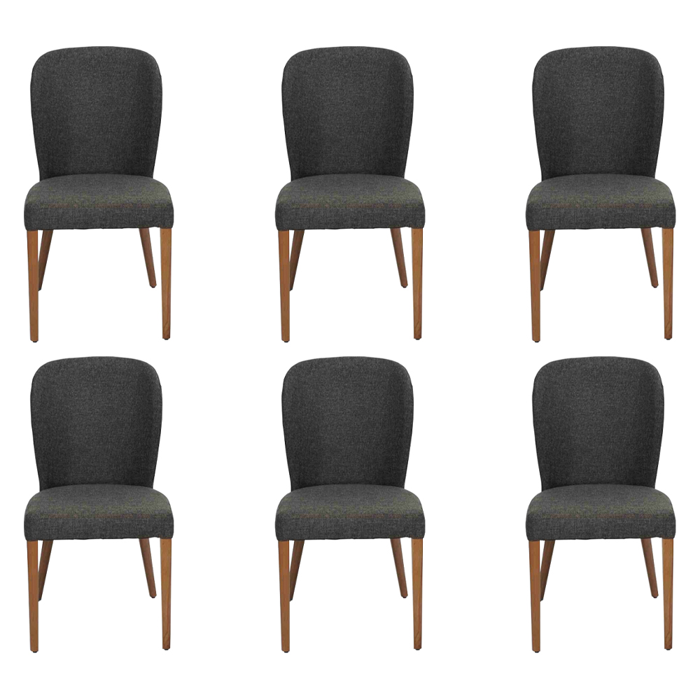 Lehnstuhl Neu Polster Moderne Holz 6x Stühle Luxus Polster Design Stuhl
