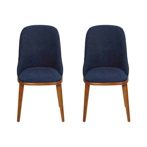 Stilvolle Blaue Esszimmer Stühle Designer Einrichttung Stuhl-Set Möbel