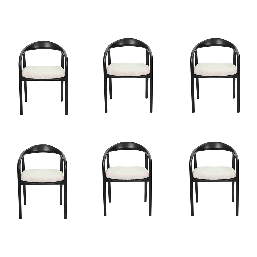Stilvoll Edelstahl 6x Stühle Esszimmer Schwarz Modern Stuhl Designer Metall