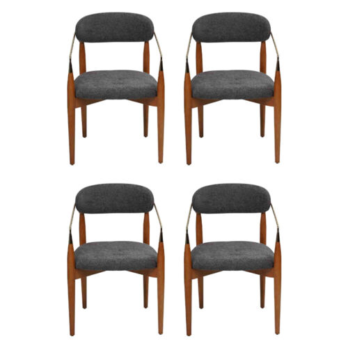 Modern Esszimmerstuhl 4x Stühle mit Armlehnen Polster Einrichtung Luxus Möbel