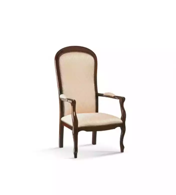 Wohnzimmer Sessel 1 Sitz Couch Polster Luxus Textil Design Holz Möbel