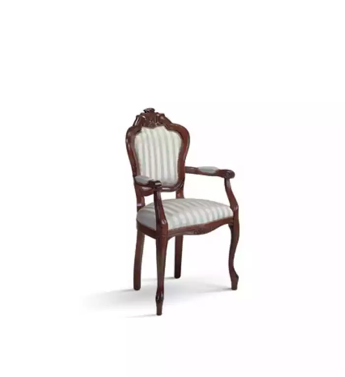 Stuhl Polster Grau Designerstuhl Esszimmer Lehnstuhl Luxus Möbel Neu