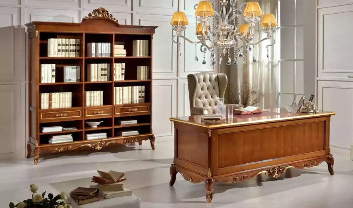 Schreibtisch Tisch Bücherregal Schrank Holz Möbel Tisch 3tlg Set Braun
