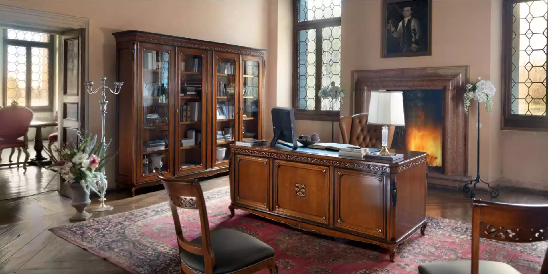 Bürotisch Schreibtisch Büro Tisch Bücherregal Einrichtung Möbel Neu