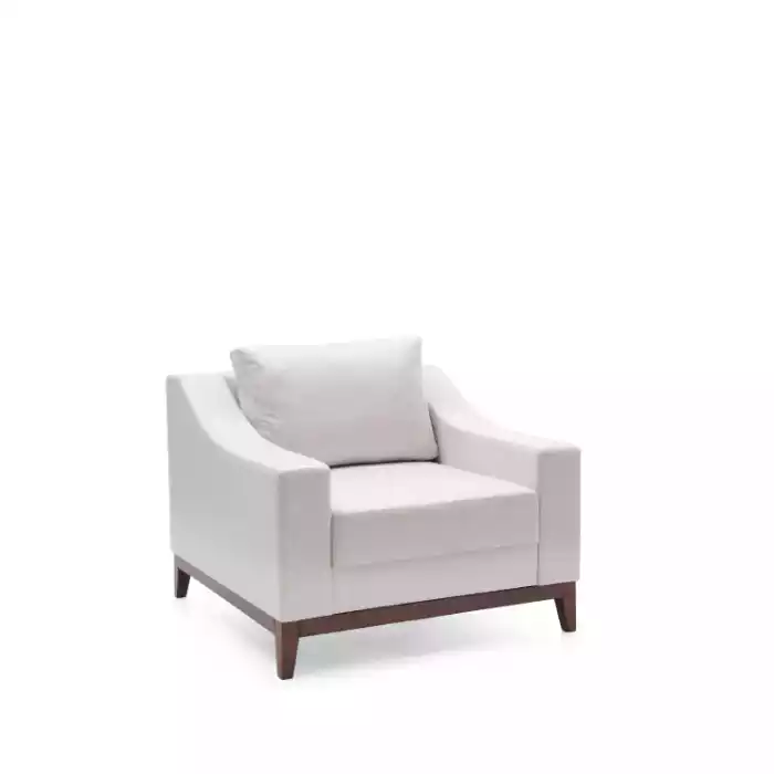 Sessel weiß Skandinavisch Polstersessel Fernsehsessel Lounge Club Möbel