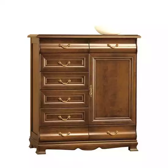 Schubladen Eiche Massivholz Kommoden Sideboard Kommode Echtholz Schrank