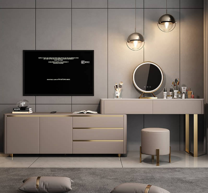 Schminktisch mit RTV Schubladen Frisiertisch Luxus Konsole Schlafzimmer