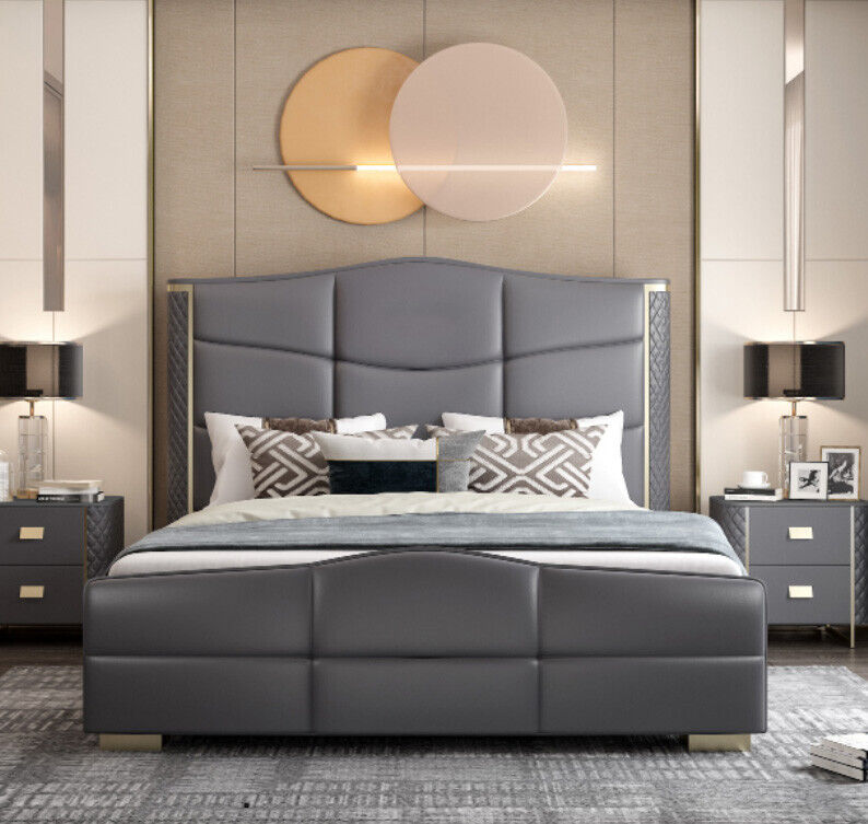 Doppel Design Bett Modernes Hotel Luxus Schlaf Zimmer Möbel Bettrahmen