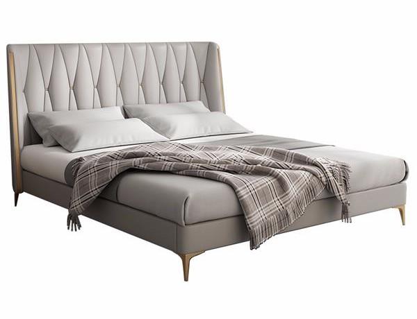 Bett Grau Schwarz Designer Jugendliche Luxus Komplett Doppelbett Hotel Neu