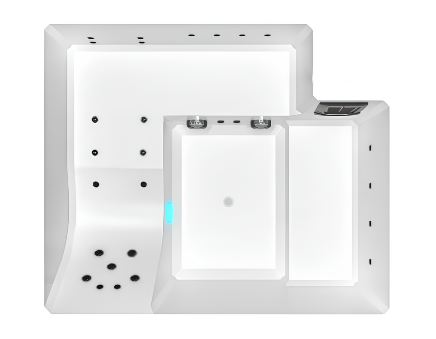 Whirlpool Relaxpool Massagebecken Whirlwanne Entspannungsbad 210x180 cm