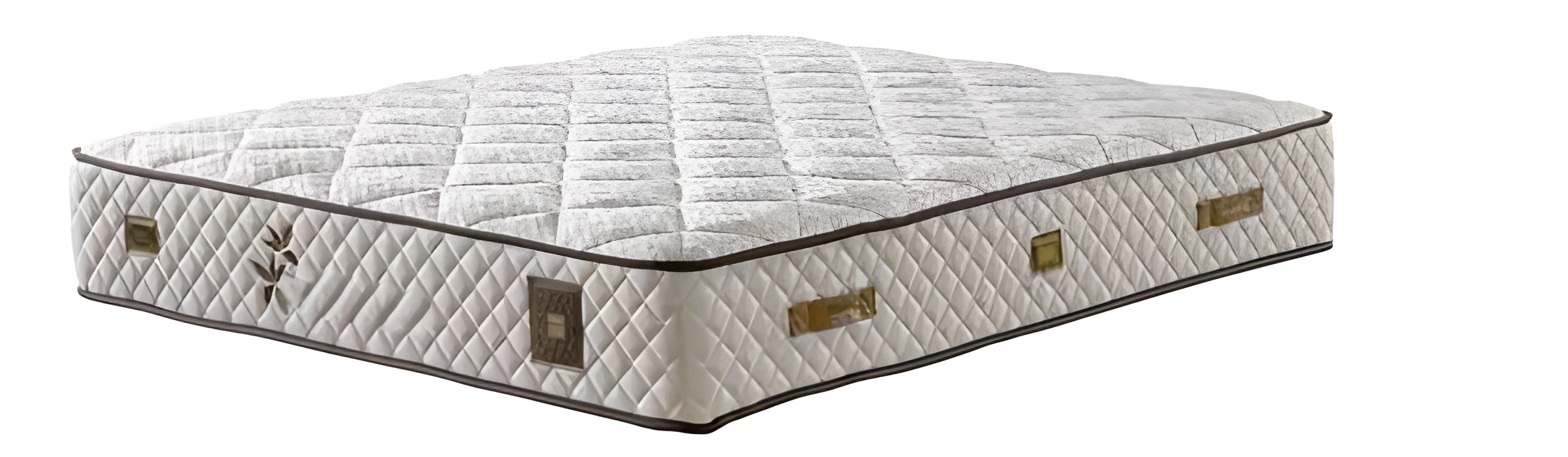 Weiße Textilmatratze für erholsamen Schlaf mit atmungsaktivem Komfort