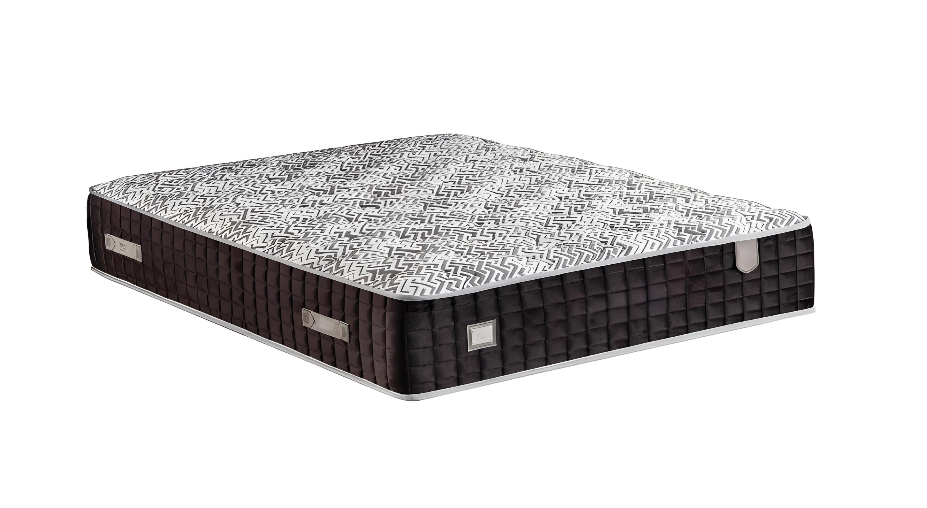 Graue Matratze aus Textil für erholsamen Schlaf