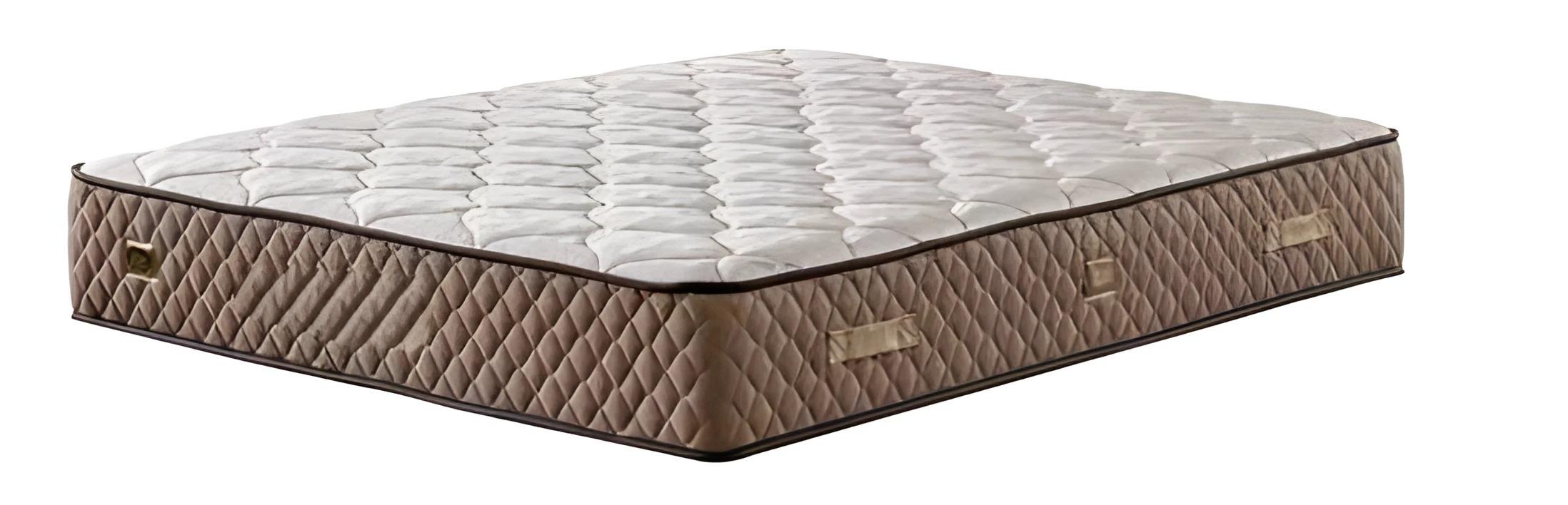 Hochwertige braune Textilmatratze in modernem Design