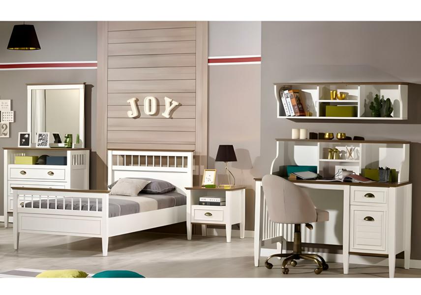 Kinderzimmer-Set Weiß aus Holz mit stilvollem Design