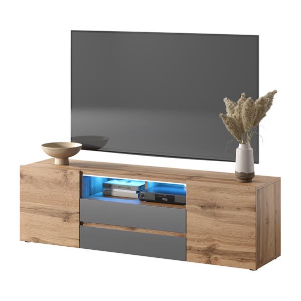 Medienkonsole TV-Lowboard Fernsehtisch Sideboard TV-Möbel RTV