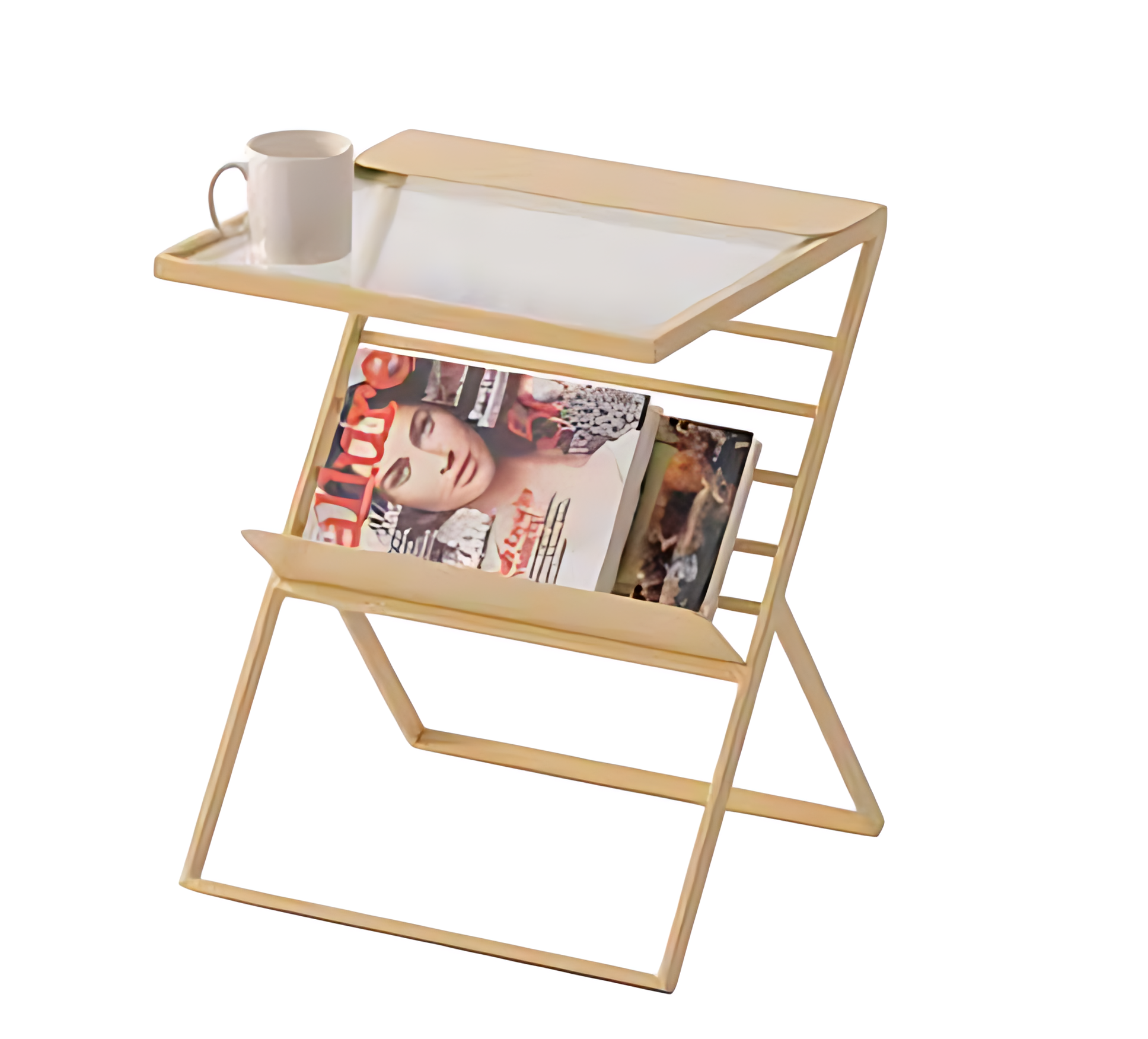 Beistelltisch und Zeitungsständer kompaktes Design, robust & vielseitig