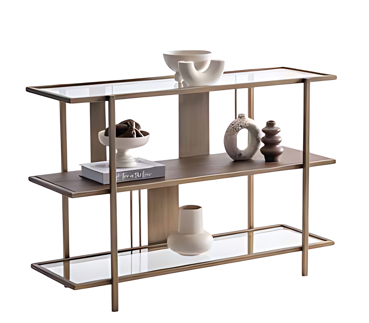 Kompakter Konsolentisch, stilvoll und vielseitig einsetzbar Regal