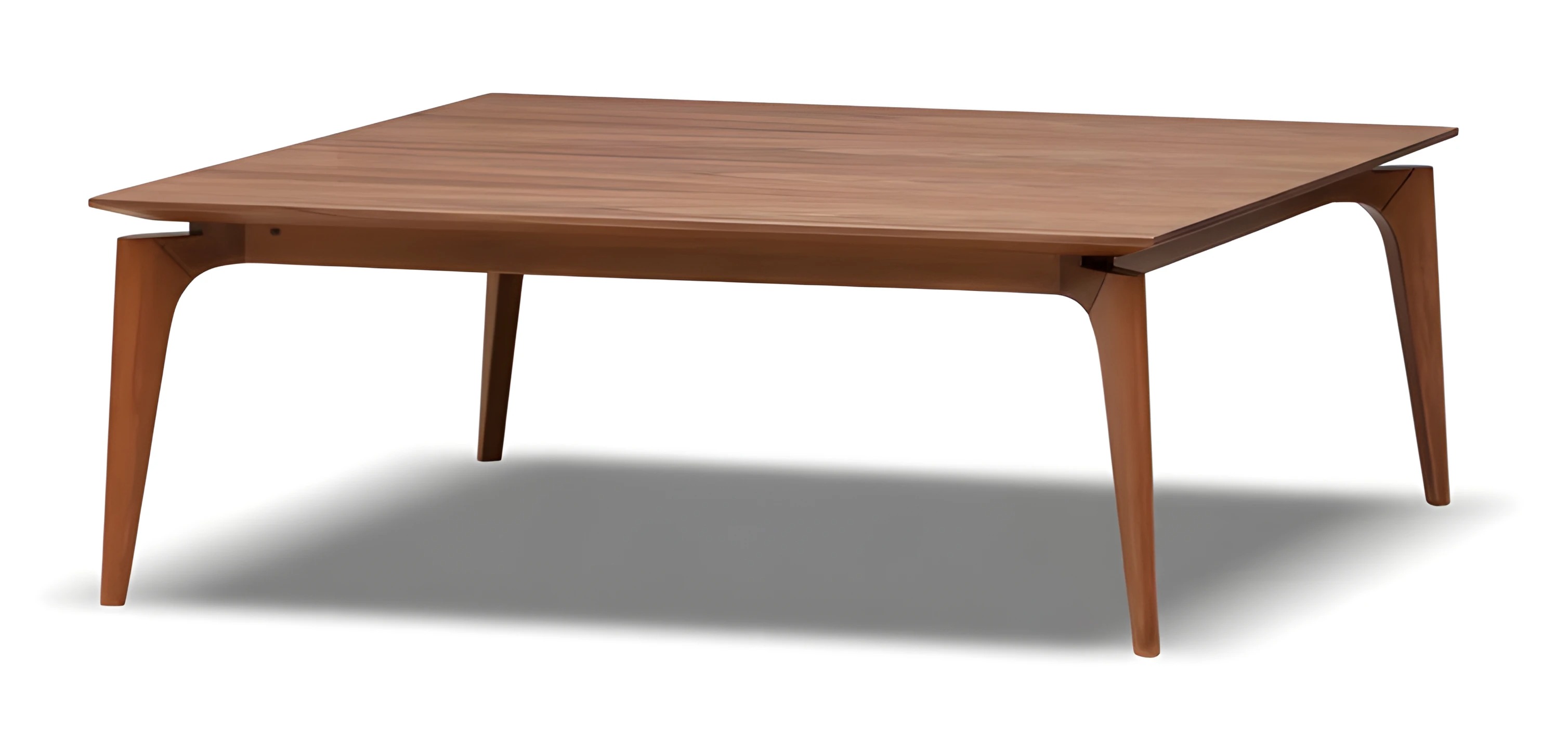 Eleganter Holztisch in warmem Braun für Wohnzimmer