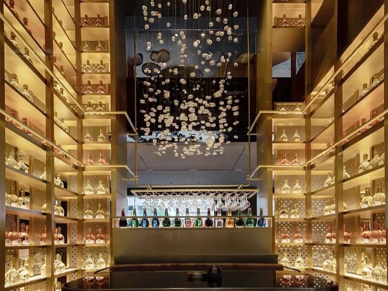 Edelstahlweinregal Wandweinregal Weinregal Designweinregal Weinmöbel