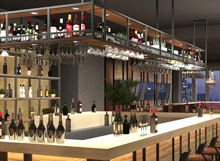 Hängeregal Weinglasregal Hängeweinregal Weinregal Weinhalter Flaschenständer