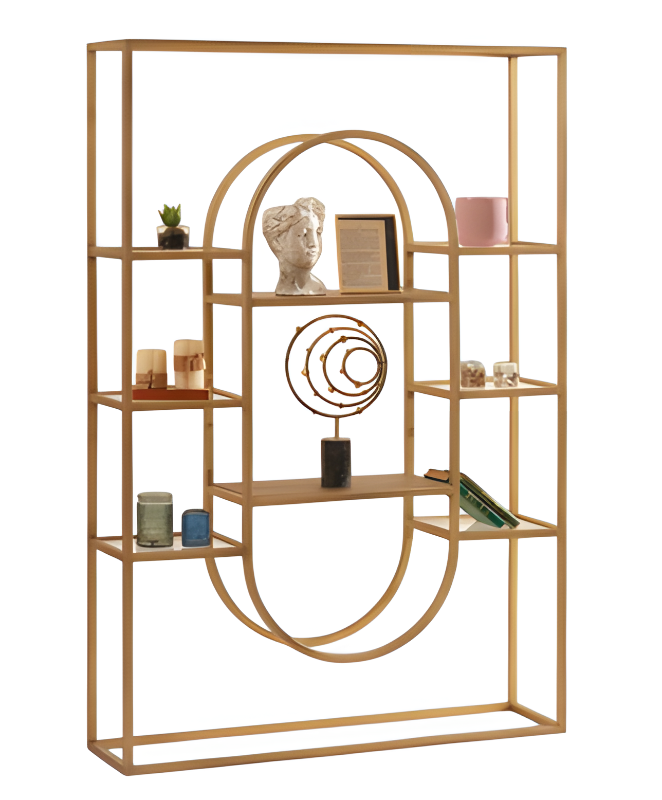 Freistehendes Regal als Trennwand Raumteiler Regal Metall Ablage